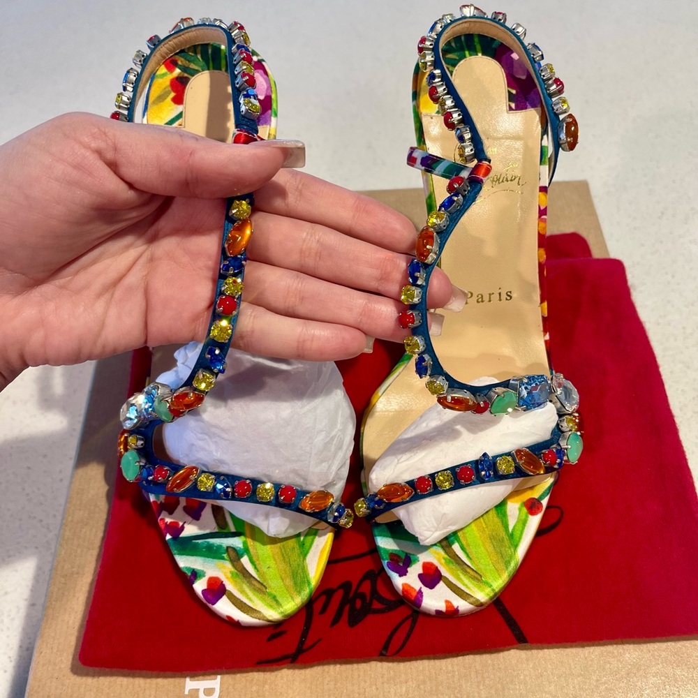 COPY - Colorful Embellished Christian Louboutin Women's Sandals